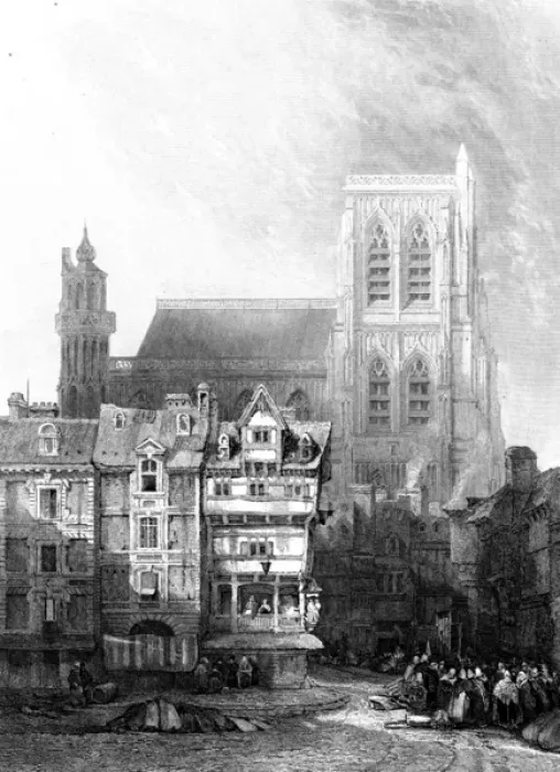 Framed Print : Abbeville, France - Church of Saint Vulfran Framed Print : Abbeville, France - Church of Saint Vulfran