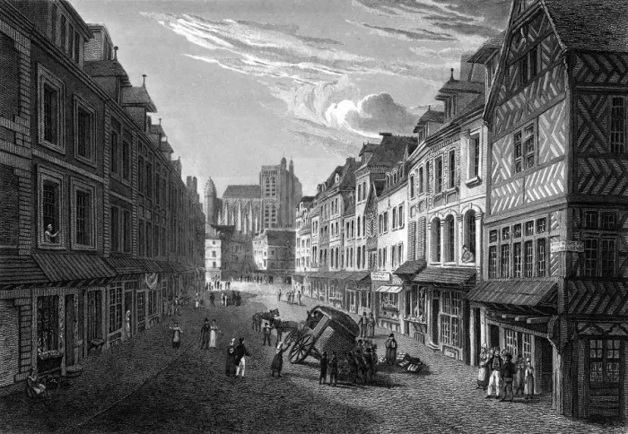 Framed Print : ABBEVILLE STREET SCENE Framed Print : ABBEVILLE STREET SCENE