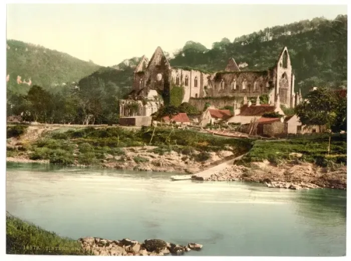 Framed Print : Abbey from the ferry, Tintern, England Framed Print : Abbey from the ferry, Tintern, England