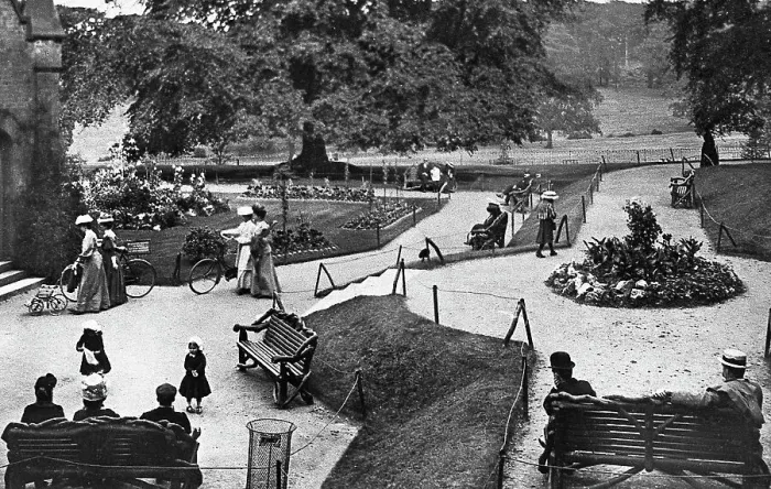 Framed Print : Abbey Gardens, Warley Woods Birmingham early 1900's Framed Print : Abbey Gardens, Warley Woods Birmingham early 1900's