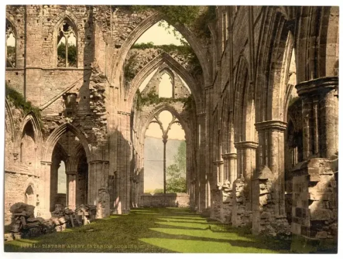 Framed Print : Abbey interior, looking E. Tintern, England Framed Print : Abbey interior, looking E. Tintern, England
