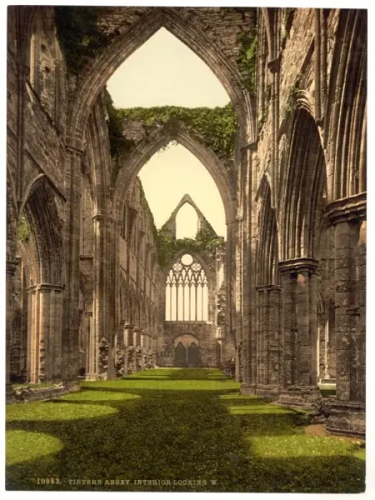 Framed Print : Abbey interior, looking W. Tintern, England Framed Print : Abbey interior, looking W. Tintern, England