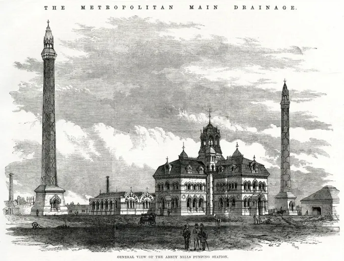 Framed Print : Abbey Mills Pumping Station 1868 Framed Print : Abbey Mills Pumping Station 1868