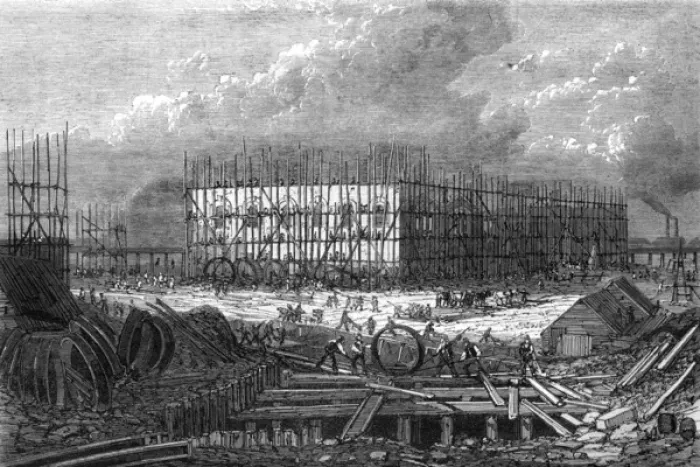 Framed Print : Abbey Mills Pumping Station, London, 1867 Framed Print : Abbey Mills Pumping Station, London, 1867