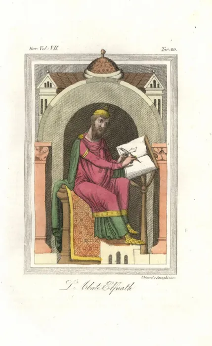 Framed Print : Abbot Elfnoth of Westminster Cathedral, died 980 Framed Print : Abbot Elfnoth of Westminster Cathedral, died 980