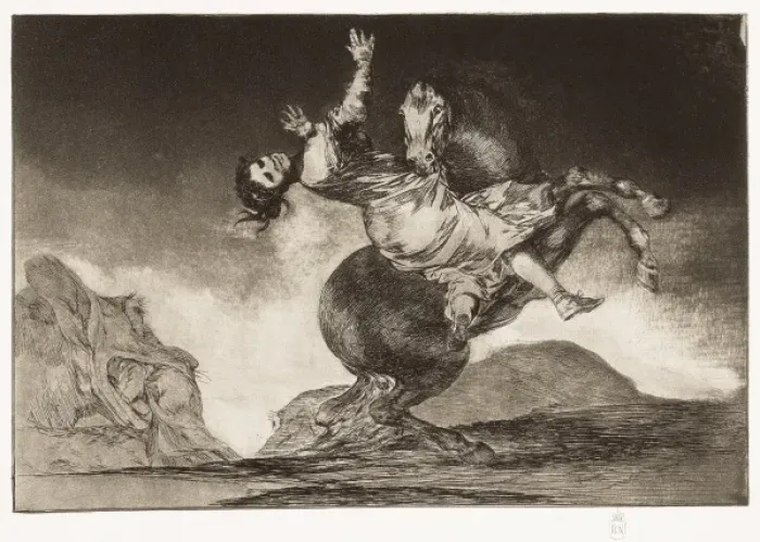 Framed Print : Abducting horse. Plate 10 of Proverbs Framed Print : Abducting horse. Plate 10 of Proverbs