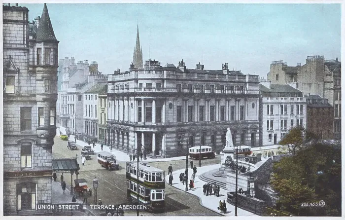 Framed Print : Aberdeen. Union Street and Terrace, Aberdeen Date: circa 1910 Framed Print : Aberdeen. Union Street and Terrace, Aberdeen Date: circa 1910