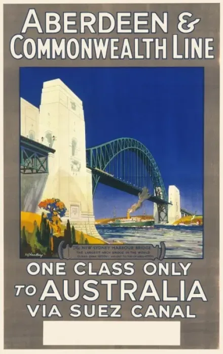 Framed Print : Aberdeen & Commonwealth Line to Australia Framed Print : Aberdeen & Commonwealth Line to Australia