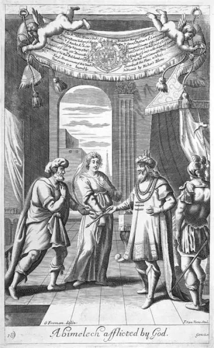 Framed Print : Abimelech afflictyed by God Framed Print : Abimelech afflictyed by God