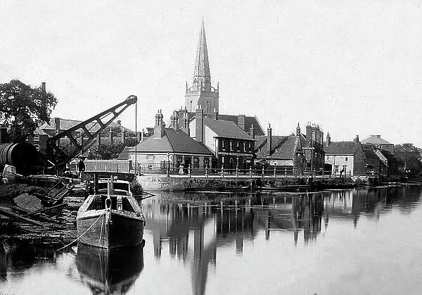 Abingdon from the River Thames Victorian period