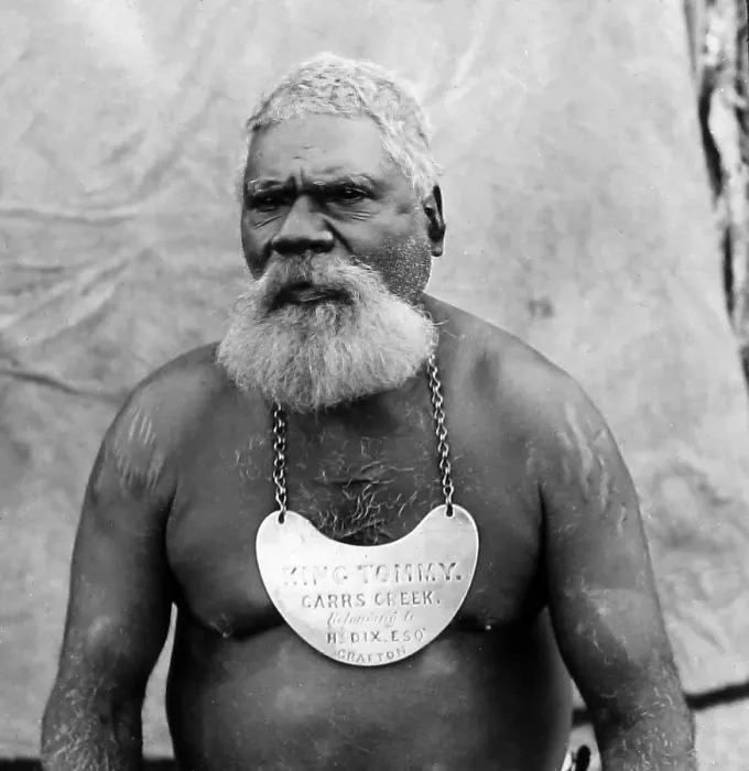 Framed Print : Aborigine King Tommy Carrs Creek New South Wales