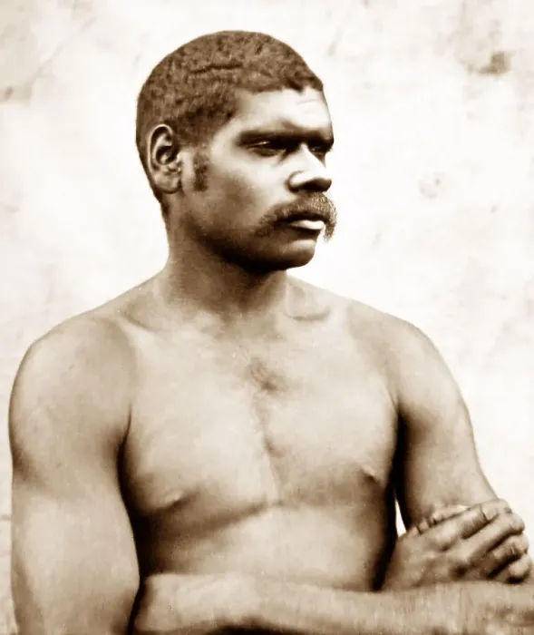 Framed Print : Aborigine in northern New South Wales, Australia Framed Print : Aborigine in northern New South Wales, Australia