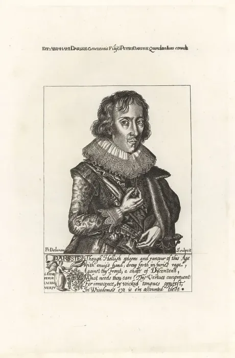 Framed Print : Abraham Darcie, active 1623-1635, author and translator Framed Print : Abraham Darcie, active 1623-1635, author and translator
