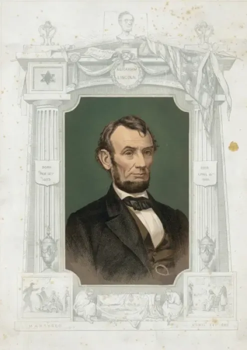 Framed Print : Abraham Lincoln, born on Feb. 12th 1809, died April 15th 186 Framed Print : Abraham Lincoln, born on Feb. 12th 1809, died April 15th 186