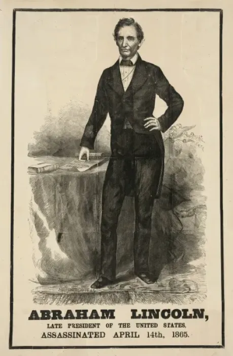 Framed Print : Abraham Lincoln, late president of the United states, assass Framed Print : Abraham Lincoln, late president of the United states, assass