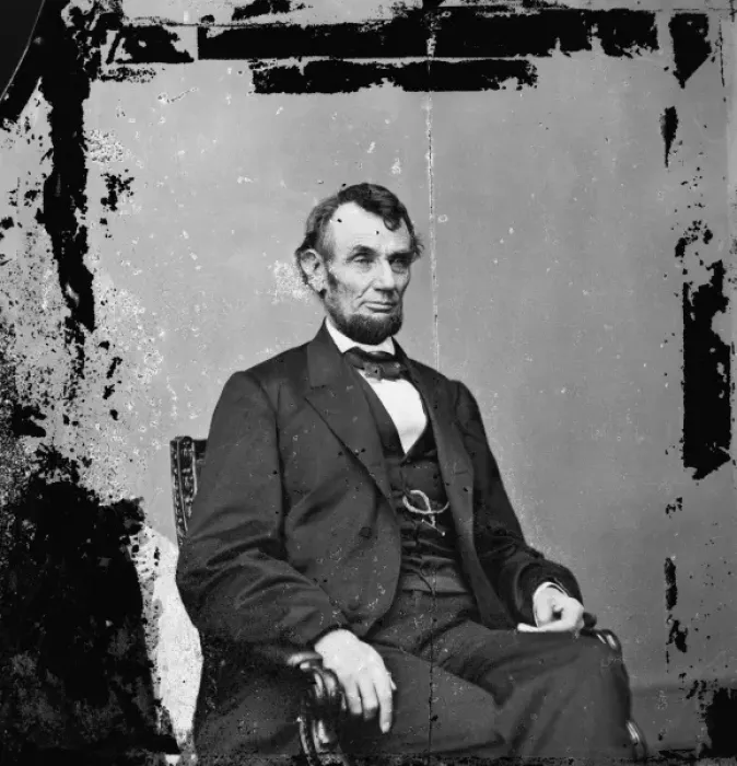 Framed Print : Abraham Lincoln, President of the United States, three-quart Framed Print : Abraham Lincoln, President of the United States, three-quart
