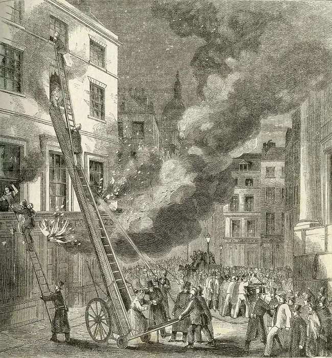 Framed Print : Abraham Wivell's Improved Fire Escape Framed Print : Abraham Wivell's Improved Fire Escape