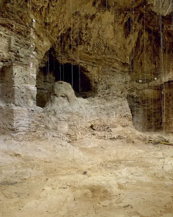 Framed Print : Abric Romani rock-shelter. Middle Paleolithic. Capellades Framed Print : Abric Romani rock-shelter. Middle Paleolithic. Capellades