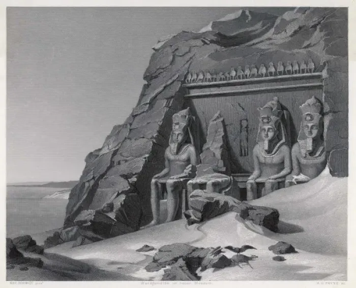 Framed Print : Abu Simbel 1845 Framed Print : Abu Simbel 1845