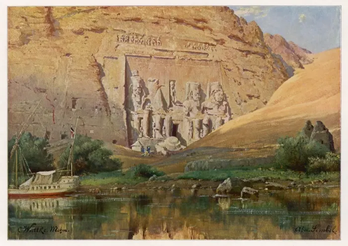 Framed Print : Abu Simbel / Egypt / 1909 Framed Print : Abu Simbel / Egypt / 1909
