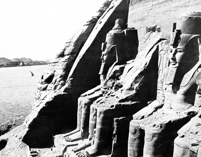 Framed Print : Abu Simbel, Egypt, Victorian period Framed Print : Abu Simbel, Egypt, Victorian period