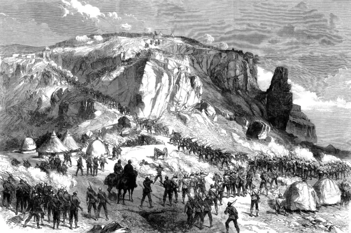 Framed Print : Abyssinian Expedition: The storming of Magdala on Easter Mon Framed Print : Abyssinian Expedition: The storming of Magdala on Easter Mon
