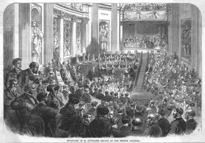 Framed Print : Academie Francaise 1867 Framed Print : Academie Francaise 1867