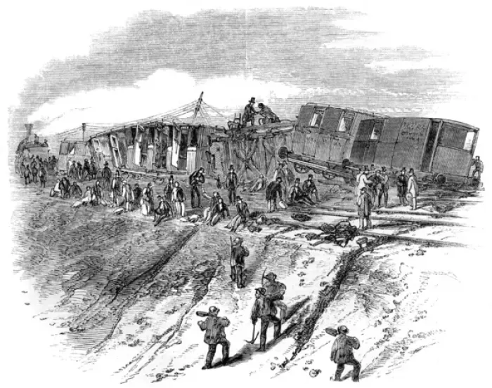 Framed Print : Accident on the North-Western railway, Near Watford Framed Print : Accident on the North-Western railway, Near Watford
