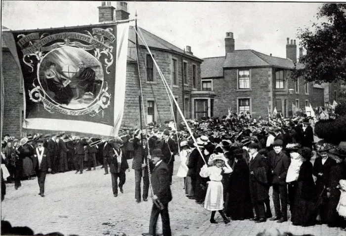 Framed Print : Accrington Co-Operative Society Jubillee Procession 2 1910 Framed Print : Accrington Co-Operative Society Jubillee Procession 2 1910
