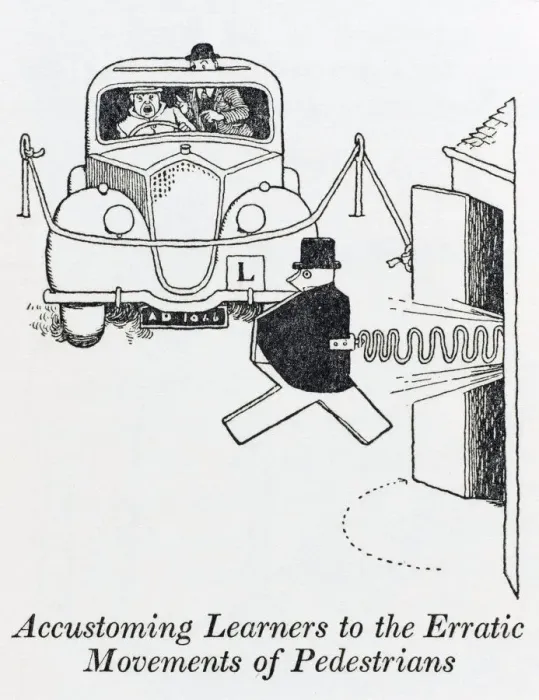 Framed Print : Accustoming learners to pedestrians / W H Robinson Framed Print : Accustoming learners to pedestrians / W H Robinson