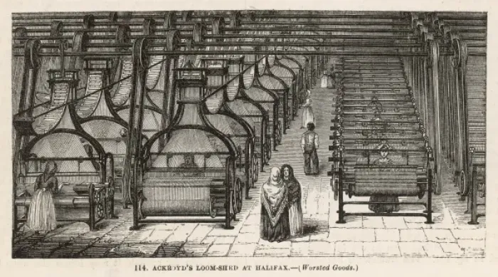 Framed Print : Ackroyds Loom-Shed Framed Print : Ackroyds Loom-Shed