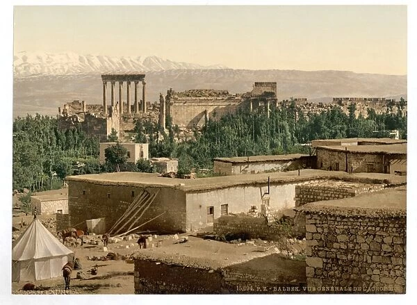 The Acropolis, Baalbek, Holy Land, (i. e. Balabakk, Lebanon)