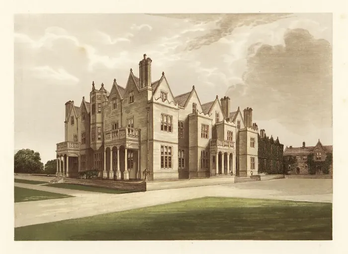 Framed Print : Acton Reynald Hall. Shropshire, England Framed Print : Acton Reynald Hall. Shropshire, England