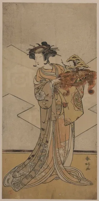 Framed Print : The actor Nakamura Tomijuro in the role of oiso no Tora Framed Print : The actor Nakamura Tomijuro in the role of oiso no Tora