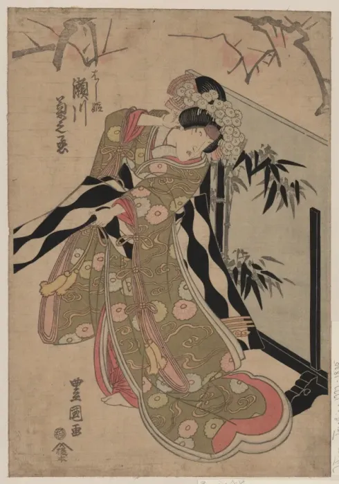 Framed Print : The actor Segawa Kikunojo in the role of Hashihime Framed Print : The actor Segawa Kikunojo in the role of Hashihime