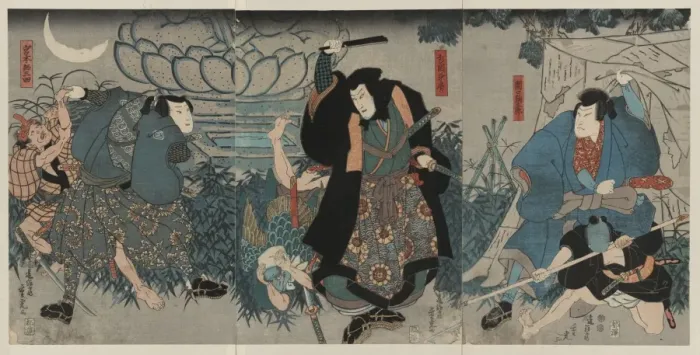 Framed Print : Actors in the roles of the warriors Sekiguchi Yataro, Yoshio Framed Print : Actors in the roles of the warriors Sekiguchi Yataro, Yoshio