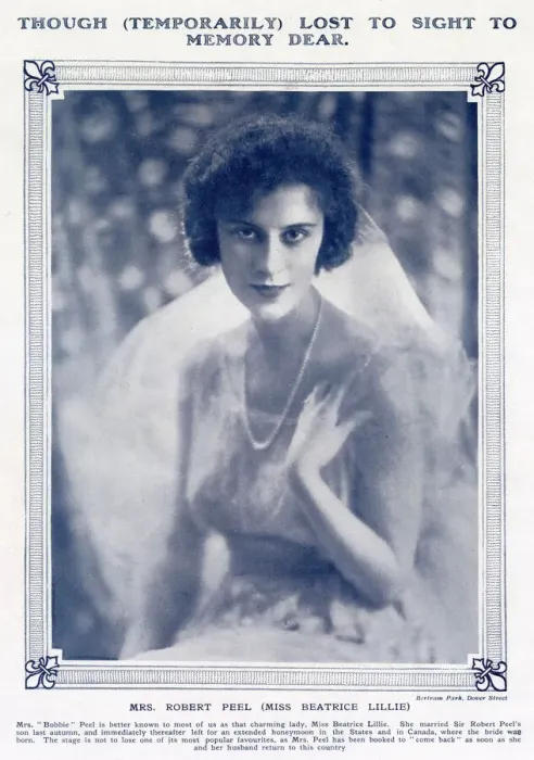 Framed Print : Actress Beatrice Lillie pictured in 1920 in The Tatler following her 1919 marriage to Framed Print : Actress Beatrice Lillie pictured in 1920 in The Tatler following her 1919 marriage to