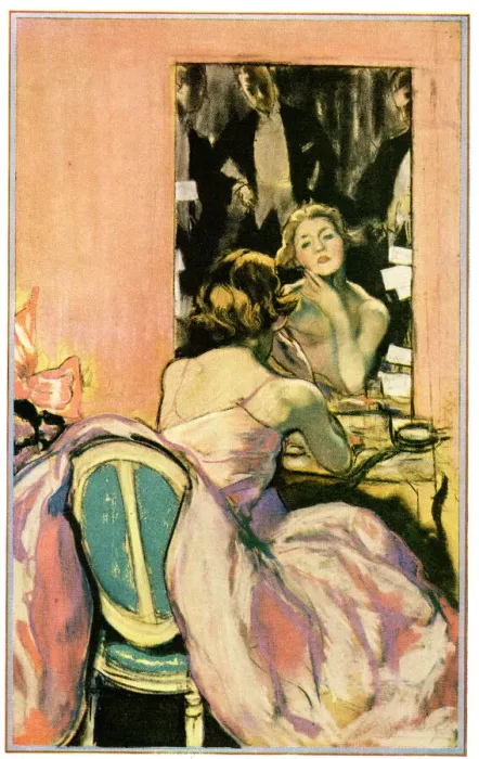 Framed Print : Actress in dressing room preparing her makeup Framed Print : Actress in dressing room preparing her makeup