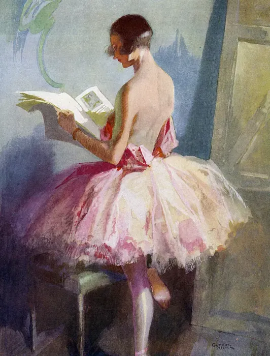 Framed Print : Between the Acts, ballet dancer reading Framed Print : Between the Acts, ballet dancer reading