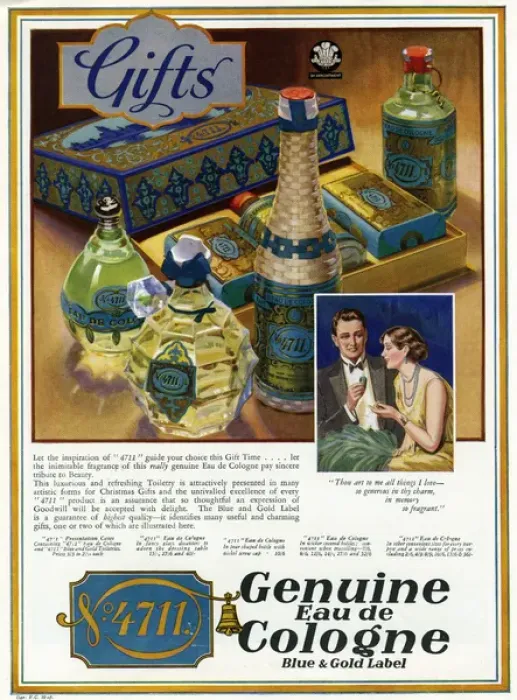 Framed Print : Advertisement for 4711 Eau de Cologne Framed Print : Advertisement for 4711 Eau de Cologne
