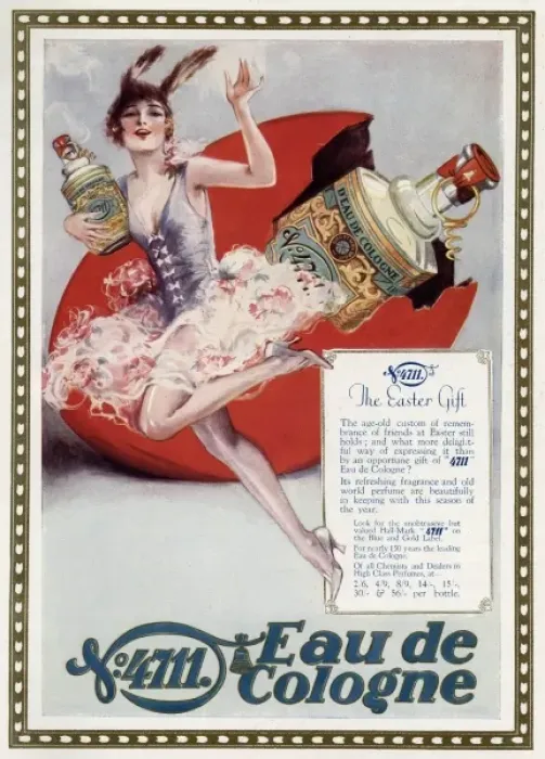 Framed Print : Advert for 4711 Eau de Cologne Framed Print : Advert for 4711 Eau de Cologne