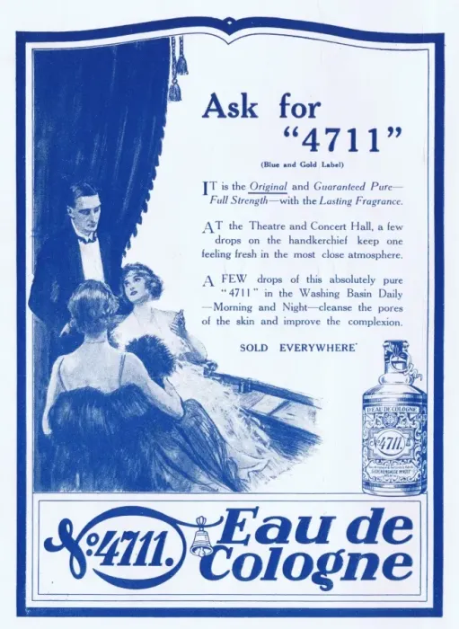 Framed Print : Advert for 4711 Eau de Cologne, London, 1922 Framed Print : Advert for 4711 Eau de Cologne, London, 1922