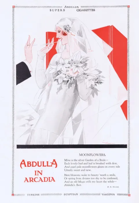 Framed Print : Advert for Abdulla cigarettes, 1926 Framed Print : Advert for Abdulla cigarettes, 1926