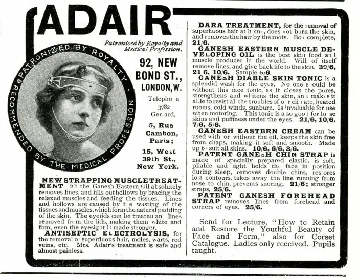 Framed Print : Advert, Adair Medical Muscle Strapping Head Brace Framed Print : Advert, Adair Medical Muscle Strapping Head Brace