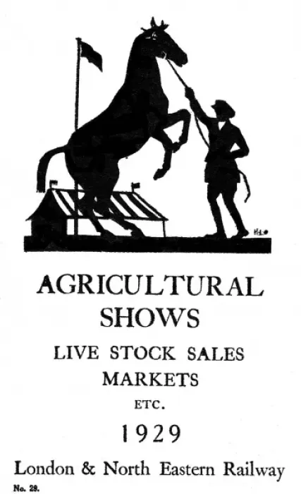 Framed Print : Advertisement for Agricultural Shows via LNER Framed Print : Advertisement for Agricultural Shows via LNER