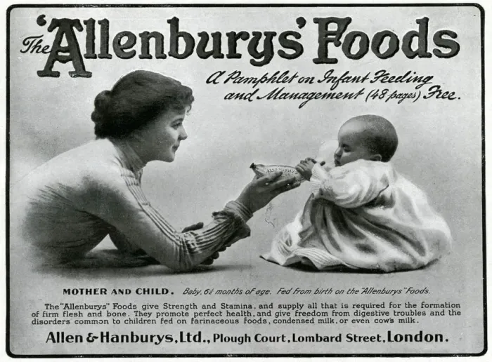 Framed Print : Advert for Allenburys infant feed 1905 Framed Print : Advert for Allenburys infant feed 1905