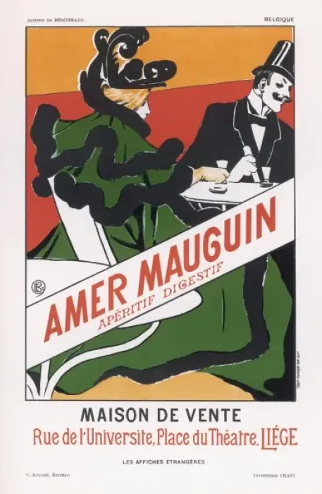 Framed Print : Advert / Amer Mauguin 1896 Framed Print : Advert / Amer Mauguin 1896
