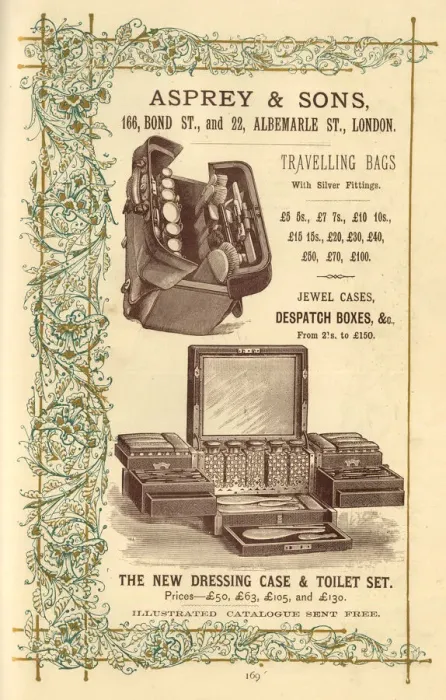 Framed Print : Advert, Asprey & Sons, Travelling Bags etc Framed Print : Advert, Asprey & Sons, Travelling Bags etc