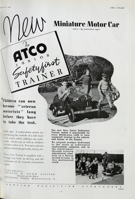 Framed Print : Advert for the Atco Junior Miniature Motor Car Framed Print : Advert for the Atco Junior Miniature Motor Car