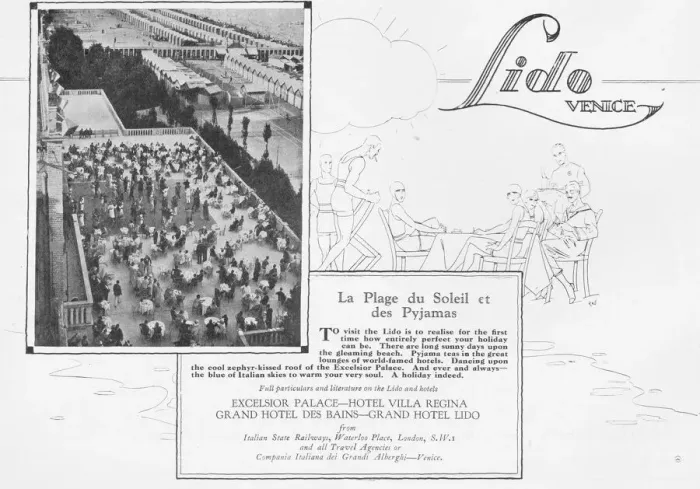 Framed Print : Advert for the attractions of the Lido, Venice Framed Print : Advert for the attractions of the Lido, Venice